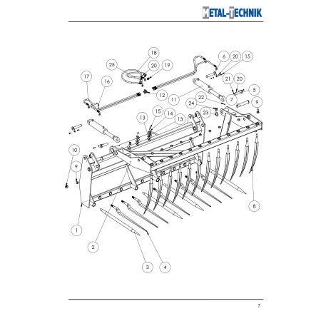 Części zamienne - Krokodyl Tytan LD zęby zetki